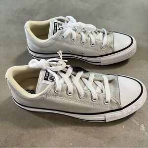 Converse Glitter CTAS Ox Wolf Grey/Black/White M5/W7 NWT